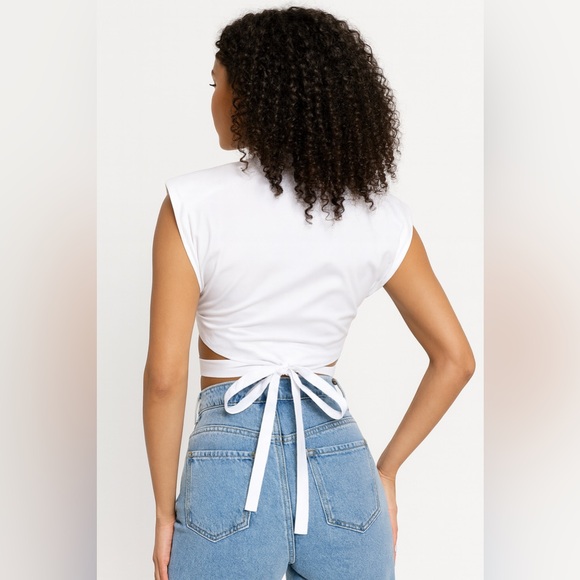 Feminine Power Wrap Top - Picture 7 of 9